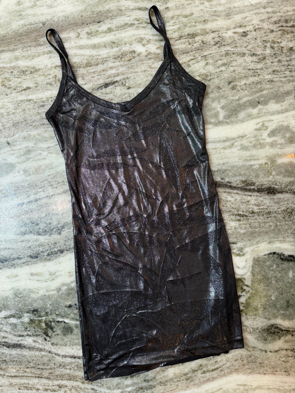 Buckle BKE Metallic Black Tank Top